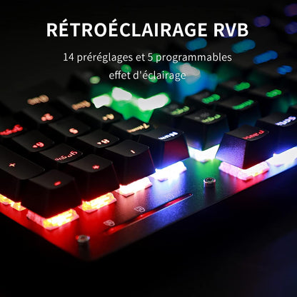 Clavier Mécanique Teamwolf switch bleu