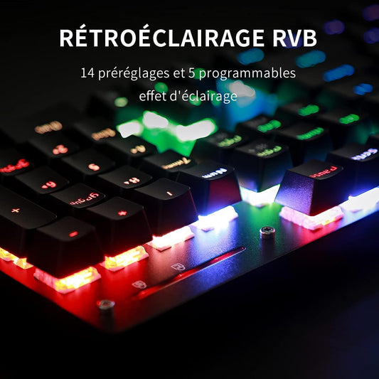 Clavier Mécanique Teamwolf switch bleu